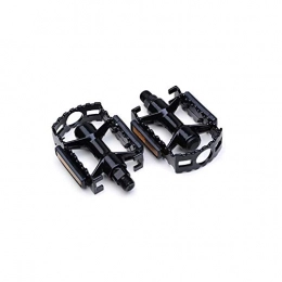 YNuo Mountain Bike Pedal YNuo Bicycle Pedals, All-aluminum Mountain Bike Pedals, Non-slip Pedal Accessories, Durable Design (black / blue / red / silver) Bicycle accessories for a comfortable ride. (Color : Black)