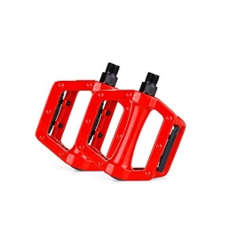 YNuo Spares YNuo Bicycle Pedals, Aluminum Alloy Bicycle Pedals, Bicycle Accessories, Pedals, Durable (black / blue / red / white) Bicycle accessories for a comfortable ride. (Color : Red)
