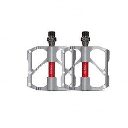 YNuo Spares YNuo Bike Pedals, Universal Mountain Bicycle Pedals Platform Cycling Ultra Sealed Bearing Aluminum Alloy Flat Pedals 9 / 16" Bicycle accessories for a comfortable ride. (Color : Silver (mountain))
