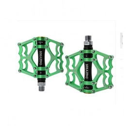 YNuo Mountain Bike Pedal YNuo Mountain Bike Pedal, Palin Bearing Universal, Road Bicycle Accessories Non-slip Aluminum Alloy Pedal Bicycle Pedal Bicycle accessories for a comfortable ride. (Color : Green)