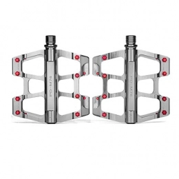 YNuo Mountain Bike Pedal YNuo Mountain Bike Pedal, Road Bearing Polished Aluminum Bicycle Pedals Universal Bicycle Accessories Bicycle accessories for a comfortable ride. (Color : Silver)
