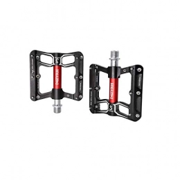 YNuo Spares YNuo Mountain Bike Pedals 9 / 16 Cycling 3 Pcs Sealed Bearing Bicycle Pedals, Multiple Colour Bicycle accessories for a comfortable ride. (Color : Black)