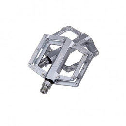 YNuo Mountain Bike Pedal YNuo Mountain Bike Pedals, Ultra Strong Colorful CNC Machined 9 / 16" Cycling Sealed 3 Bearing Pedals, Multiple Colors Bicycle accessories for a comfortable ride. (Color : Silver)