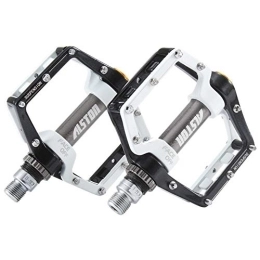 YOBAIH Spares YOBAIH Mountain Bike Pedals Road Bicycle MTB Aluminum Strong Pedal, Super Powerful CR-MO 9 / 16" Spindle, Three Pcs Ultra Sealed Bearings FACE Off Pedals (Color : Black)