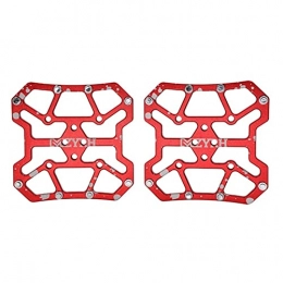 yongmutech Mountain Bike Pedal yongmutech Bicycle pedals 1 Pair Aluminum Alloy Bicycle Clipless Pedal Platform Adapters for Bike Pedals MTB Mountain Road Bike Accessories Bicycle pedal (Size : Red)