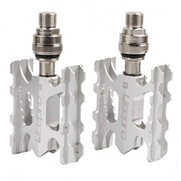 yotijay Mountain Bike Pedals 9/16” Road Bike Pedals with Sealed Bearing Anti-skid Peda - Silver, 109x63mm