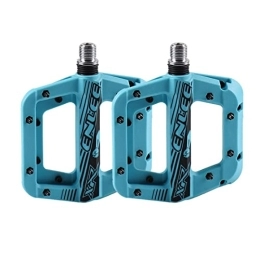 YouLpoet Mountain Bike Pedal YouLpoet Bike Pedals, Nylon Fiber Anti Slip Durable Mountain Bike Flat Pedals, Ultralight Road Cycling Hybrid Pedals, Blue