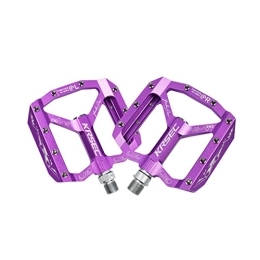 YouLpoet Spares YouLpoet Bike Pedals Ultralight Mountain Bike Pedals Aluminum Bicycle Pedals MTB BMX Bicycle Cycling Wide Platform Pedals, purple