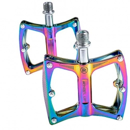 YSHUAI Spares YSHUAI 9 / 16" Sealed Bearing Colorful Cycling Flat Pedal Road Bike Pedals, Lightweight Aluminum Alloy Platform Bicycle Metal Pedals for Mountain Bike, BMX / MTB