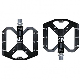YSHUAI Spares YSHUAI Bicycle Pedals Ultralight Road Bike Bicycle Pedals Aluminum Alloy Mountain Bikes Pedals 3 Sealed Bearing Platform Non-Slip Trekking Pedals, Black