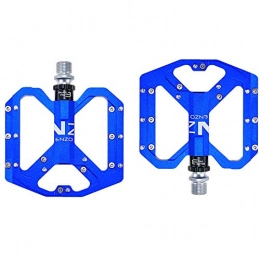 YSHUAI Spares YSHUAI Bicycle Pedals Ultralight Road Bike Bicycle Pedals Aluminum Alloy Mountain Bikes Pedals 3 Sealed Bearing Platform Non-Slip Trekking Pedals, Blue