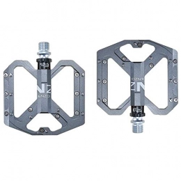YSHUAI Spares YSHUAI Bicycle Pedals Ultralight Road Bike Bicycle Pedals Aluminum Alloy Mountain Bikes Pedals 3 Sealed Bearing Platform Non-Slip Trekking Pedals, Silver