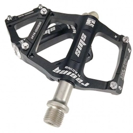 YSHUAI Spares YSHUAI Lightweight Road Bike Pedals, Aluminum Alloy Mountain Bicycle Pedals, Mountain Biking Pedals for Bike, 9 / 16 Inch Bicycle Platform, Cycling Flat Pedal Skid Bike Pedals, Black