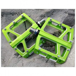 YSHUAI Spares YSHUAI Non-Slip Aluminum Alloy Bike Pedal, Durable Bicycles Pedals, Ultralight Bicycle Pedals, Super Wide Bicycle Pedals, Mountain Bike Pedal, Bicycle Parts, Green
