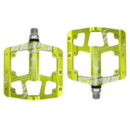YSHUAI Spares YSHUAI Ultralight Mountain Bike Pedals Great Grip Non-Slip Road Bike Bicycle Pedals Bicycles Pedals Trekking Pedals Aluminum Alloy 3 Sealed Bearing Platform, Green