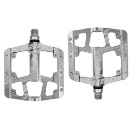 YSHUAI Spares YSHUAI Ultralight Mountain Bike Pedals Great Grip Non-Slip Road Bike Bicycle Pedals Bicycles Pedals Trekking Pedals Aluminum Alloy 3 Sealed Bearing Platform, Silver