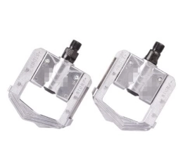 CBUQB Spares YUAILI store Fit For F265 F178 Folding Bicycle Pedals MTB Mountain Bike Padel Bearing AluminumAlloy / PP Road Bike Folded Pedal Bicycle Parts (Color : F265 silver)