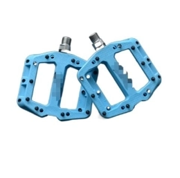 CBUQB Spares YUAILI store Fit For Flat Bike Pedals MTB Road 3 Sealed Bearings Bicycle Pedals Mountain Pedals Wide Platform Bicicleta Accessories (Color : Blue)