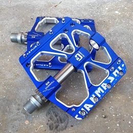 Yuqianqian Spares Yuqianqian Mountain Bike Pedals 1 Pair Aluminum Alloy Antiskid Durable Bike Pedals Surface For Road BMX MTB Bike 4 Colors (SMS-4.6 PLUS) (Color : Blue)