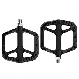 YUYAXPB Spares YUYAXPB Bicycle Cycling Pedals, Nylon Anti Slip Durable Mountain MTB Bike Pedals Ultralight Cycling Road Bike Pedals, Waterproof and Dustproof, Black