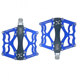 Yuzhijie Spares Yuzhijie Bicycle bearing pedals mountain bike pedals aluminum alloy pedals, Blue