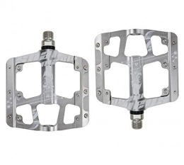 Yuzhijie Spares Yuzhijie Mountain bike bearing pedal pedal bicycle wide and comfortable pedal, Silver