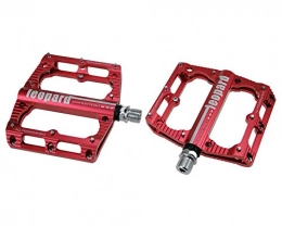 Yuzhijie Spares Yuzhijie Mountain bike flatbed wide pedal bicycle pedal aluminum alloy lightweight pedal comfortable, Red