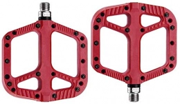 YZ Spares YZ Bike Pedal, Bicycle Accessories, Palin Mountain Bike Nylon Ankle Bearing Riding Pedal Suitable for Mountain Bike Road Vehicles Folding Etc, Red
