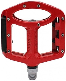 YZ Spares YZ Bike Pedal, Pedal, Magnesium Alloy Non-Slip Wear-Resistant Bicycle Mountain Bike Pedal Suitable for Mountain Bike Road Vehicles Folding Etc, Red