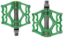 YZ Spares YZ Bike Pedal, San Peilin Pedal, Aluminum Alloy Bicycle Pedal Non-Slip Bearing Ankle Suitable for Mountain Bike Road Vehicles Folding Etc, Green