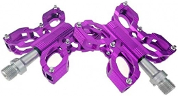 YZ Mountain Bike Pedal YZ Pedal, Bicycle Bearing Pedals, Aluminum Alloy Pedals Ultra-Light Anti-Skid Butterfly Pedal Universal Road Bicycle Accessories, Purple