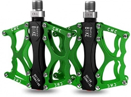 YZ Spares YZ Pedal, Bicycle Pedal, Aluminum Alloy Pedal Ultra Light Anti-Skid Palin Bearing Ankle Universal Road Bicycle Accessories, Green