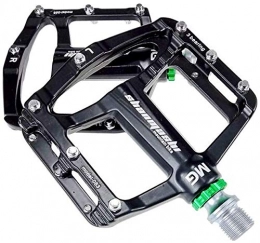 YZ Mountain Bike Pedal YZ Pedal, Black Bicycle Pedals, Magnesium Alloy 3 Bearing Pedal Anti-Slip Universal Flat Palin Pedals Riding Spare Parts