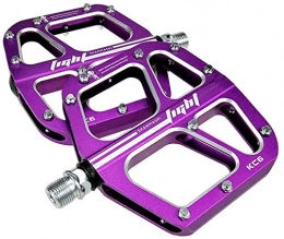 YZ Spares YZ Pedal, Mountain Bike Pedal, Thickened Dh Aluminum Bicycle Pedal Flat Large Comfortable Bicycle Pedal Riding Spare Parts, Purple