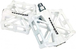 YZ Mountain Bike Pedal YZ Pedal, Mountain Bike Pedals, 2 Bearing Aluminum Alloy Anti-Skid Pedals Double Palin Bicycle Pedal Riding Spare Parts, White