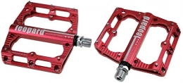 YZ Spares YZ Pedal, Mountain Bike Pedals, Aluminum Alloy Pedals Wide and Comfortable Non-Slip Pedals Riding Accessories, Red