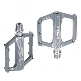 YZGSBBX Mountain Bike Pedal YZGSBBX Bicycle pedal Folding mountain bike pedal Aluminum alloy flat bicycle platform pedal Pedals (Color : Silver)