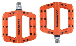 YZGSBBX Spares YZGSBBX Ultralight Mountain Bike Wide Bearing Nylon Carbon Fiber Bearing Pedal Dead Flying Bike Parts Pedals (Color : Orange)