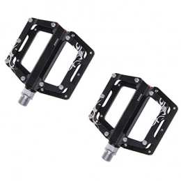 ZDDN Spares ZDDN Mountain Bike Pedals9 / 16inch Ultra-light Aluminum Alloy Bearing Non-slip Pedal For Sports And Outdoors (color : BLACK)