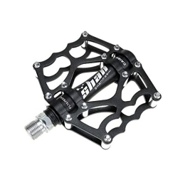 Zeroall Mountain Bike Pedal Zeroall Bike Pedals 9 / 16" Mountain Bike Pedals Aluminum Alloy Body Non-Slip Bicycle Pedals with Full Sealed Bearings & 12pcs Anti-Slip Pins, Cycling Wide Platform Pedals(Black)