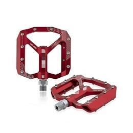 ZHANGJIN Spares ZHANGJIN LINGJ SHOP Compatible With MG-03 Mountain Bike Pedals Cycling Aluminium Alloy MTB Pedal A Pair 345g (Color : Red)