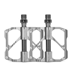 ZHANGWW Spares ZHANGWW ZWF Store Flat Bike Pedal Ultralight 3 Sealed Bearing Pedals Road Mountain Bicycle Pedals MTB Wide Platform Pedals Bicicleta Accessories (Color : PD-M86C Silver)