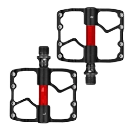 ZHANGWW Mountain Bike Pedal ZHANGWW ZWF Store Gold Pedal Mountain Bike Golden Color Pedals Seal Bearing MTB Pedals 9 / 16 Universal Mountain Bike Pedals Bicycle Foot Pedal MTB (Color : Black)