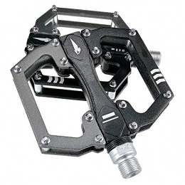 ZHIPENG Mountain Bike Pedal ZHIPENG Aluminum Cycling Bike Pedals, Bicycle Pedals Bike for Road / Mountain / MTB / BMX Bike with Super Bearing Pedals Lightweight Stable Plat Anti-Slip And Durable, Black