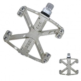 ZHIPENG Spares ZHIPENG Clipless Pedals Bicycle Pedals Bicycle High-Strength Bearing Foot Pedal Mountain Bike Pedal Flat Foot Pedals for Universal Mountain Bike Road Bike Trekking Bike Mtb Pedals, Beige