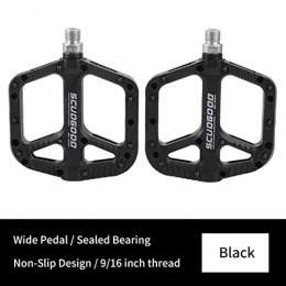 ZHTY Mountain Bike Pedal ZHTY Bicycle pedal Bike Pedal Mountain Bicycle Pedals Platform Nylon Anti-Slip Pedals Cycling Large Flat Mtb Pedal Parts