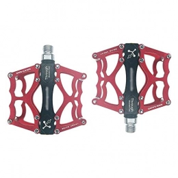 ZHUANYIYI Spares ZHUANYIYI Bike Pedal, Mountain Road In-Mold CNC Aluminum Alloy 3 Bearing 9 / 16 High-Strength Non-Slip Cycle Platform Pedal 1 Pair Cycling Accessories (Color : D)