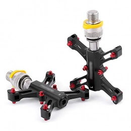 ZHUANYIYI Spares ZHUANYIYI Bike Pedal, Quick Release Aluminum Alloy Bearing Pedals, Suitable for Folding Bikes / mountain Bikes, etc-1 Pair Cycling Accessories