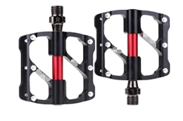 ZHUSHANG Spares ZHUSHANG SHUANGX Bike Pedal 3 Bearings Anti-slip Ultralight CNC MTB Mountain Bike Pedal Sealed Bearing Pedals Fat Bicycle Accessories (Color : B-262 black)