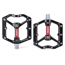 zjyfyfyf Mountain Bike Pedal zjyfyfyf Aluminum Cycling Bike Pedals 9 / 16 Inch Bicycle Pedals Bike For Bike With Super Bearing Pedals Lightweight Stable Plate With Anti-slip Cycling Bike Pedal (Color : Red)